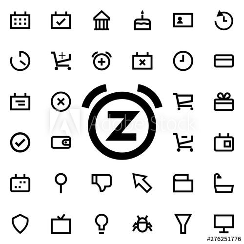 500x500 Bell Snooze Icon Universal Set Of Web For Website Design