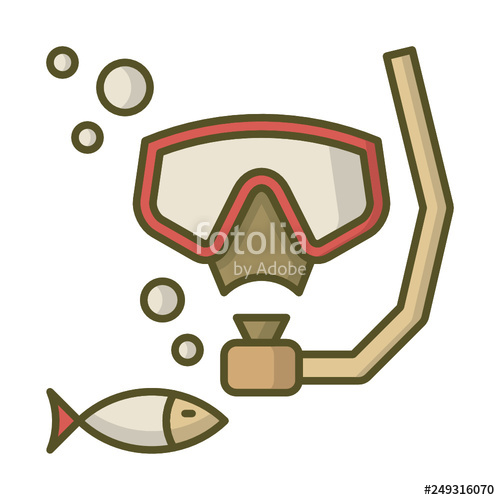 Diving Mask Snorkel Icon Stock Image And Royalty Free Vector 500x500 Diving Mask Snorkel Icon Stock Image And Royalty Free Vector