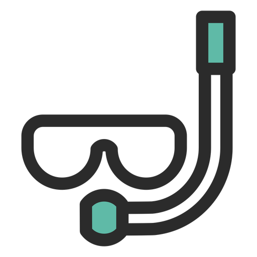 Snorkel Mask Colored Stroke Icon 512x512 Snorkel Mask Colored Stroke Icon