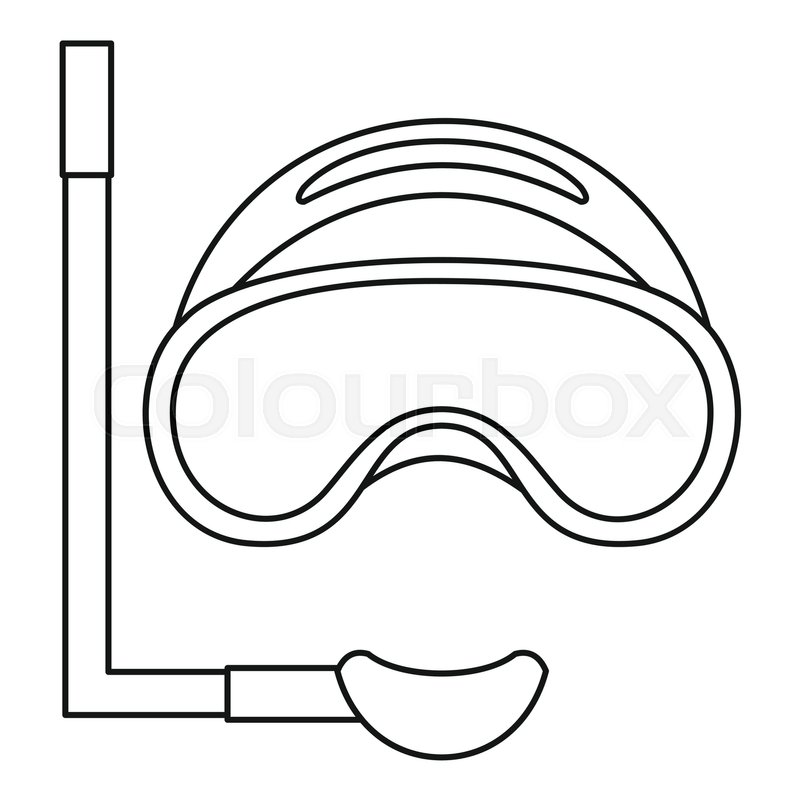 Scuba Mask And Snorkel Icon Outline Stock Vector Colourbox 800x800 Scuba Mask And Snorkel Icon Outline Stock Vector Colourbox