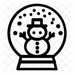 256x256 Snow Globe Icon Of Line Style