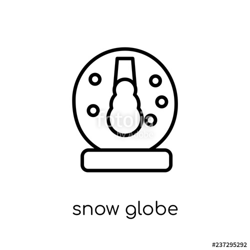 500x500 Snow Globe Icon From Winter Collection Stock Image And Royalty
