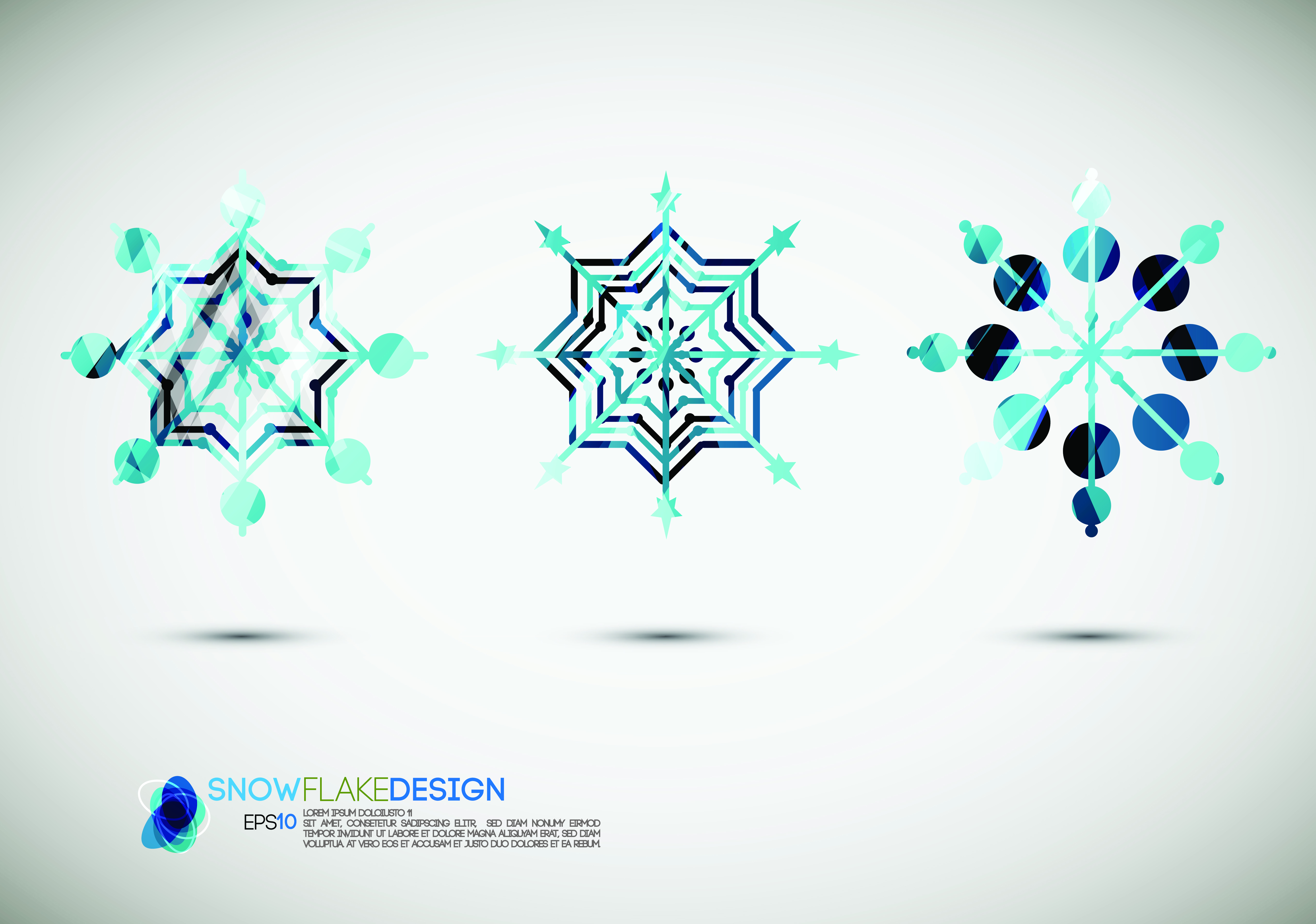 5102x3582 Vector Snow Icon Images