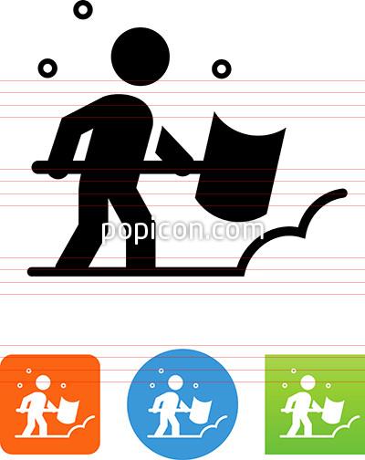 400x504 Snow Shoveling Icon