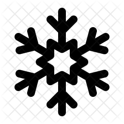 256x256 Snowflake Icon Of Line Style
