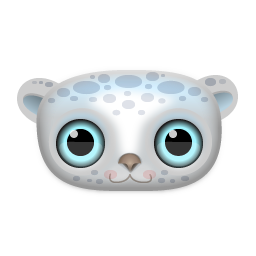 256x256 Snow Leopard Icon Download Zoom Eyed Creatures Icons Iconspedia