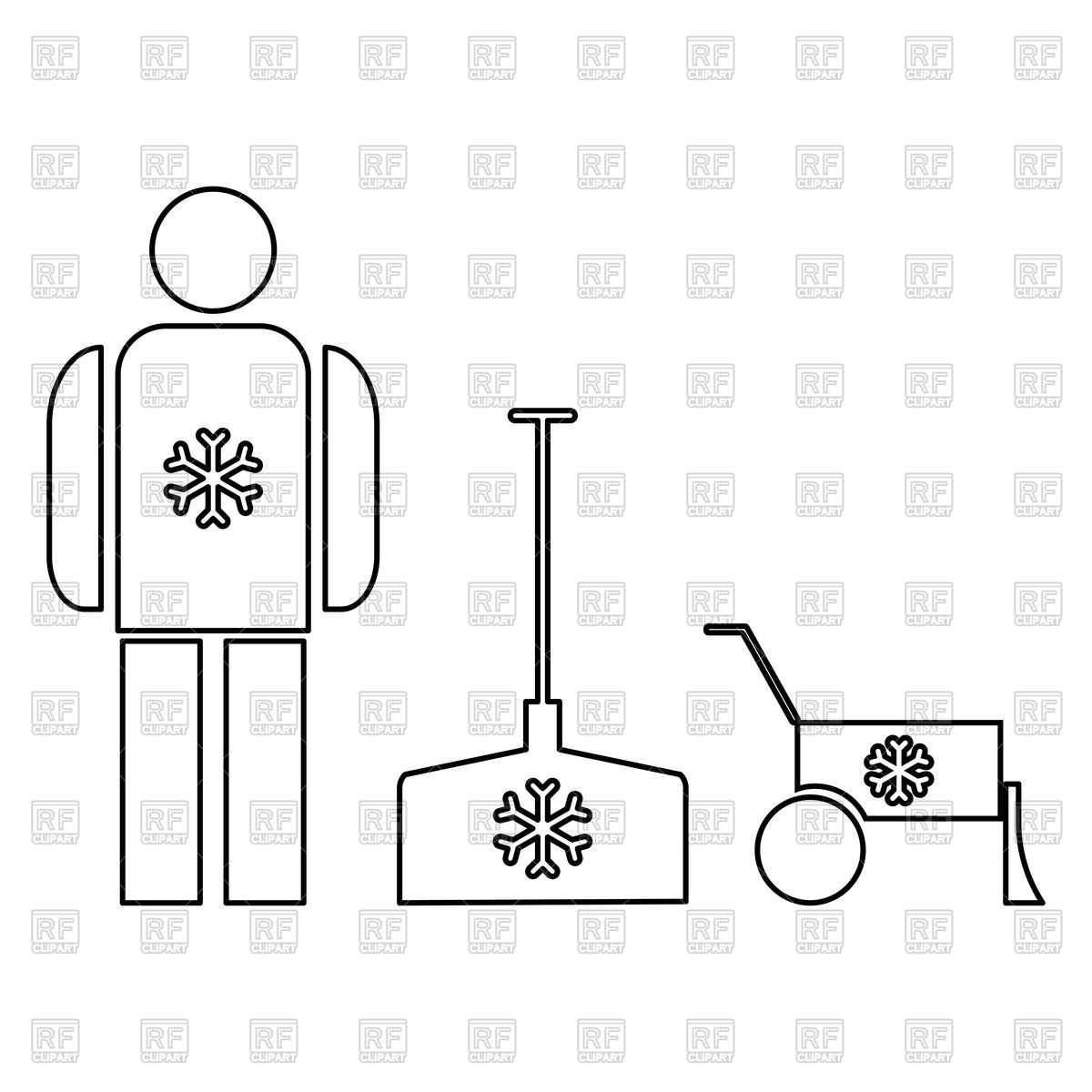 1200x1200 Snow Removal Icon Vector Image Of Icons And Emblems