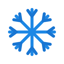 256x256 Snow, Cold, Flake, Snowfall, Snowflake, Weather Icon Of Flat Style