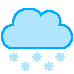 256x256 Cloud Snow Icon