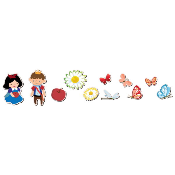600x600 Snow White Room Icons Wallsome