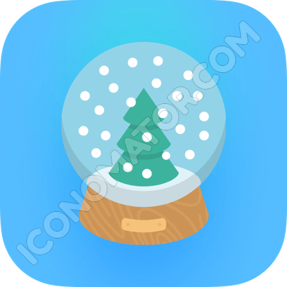 409x409 Glass Snowball Icon