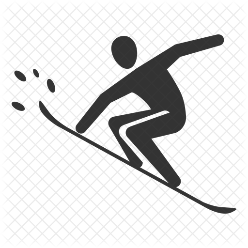 512x512 Snowboard Icon Of Glyph Style