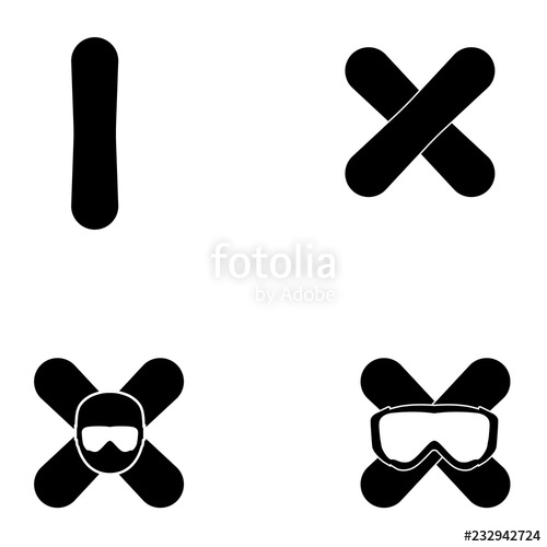500x500 Snowboard Icon, A Logo On A White Background Stock Image