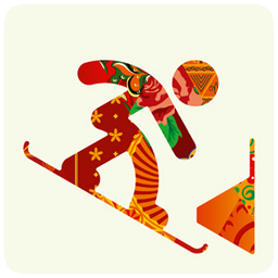 256x256 Sochi Snowboard Icon Download Sochi Color Icons