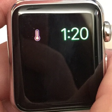 381x381 Apple Watch Temperature Warning Screen