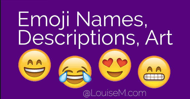 736x386 Genius! List Of Emoji Names, Meanings, And Art