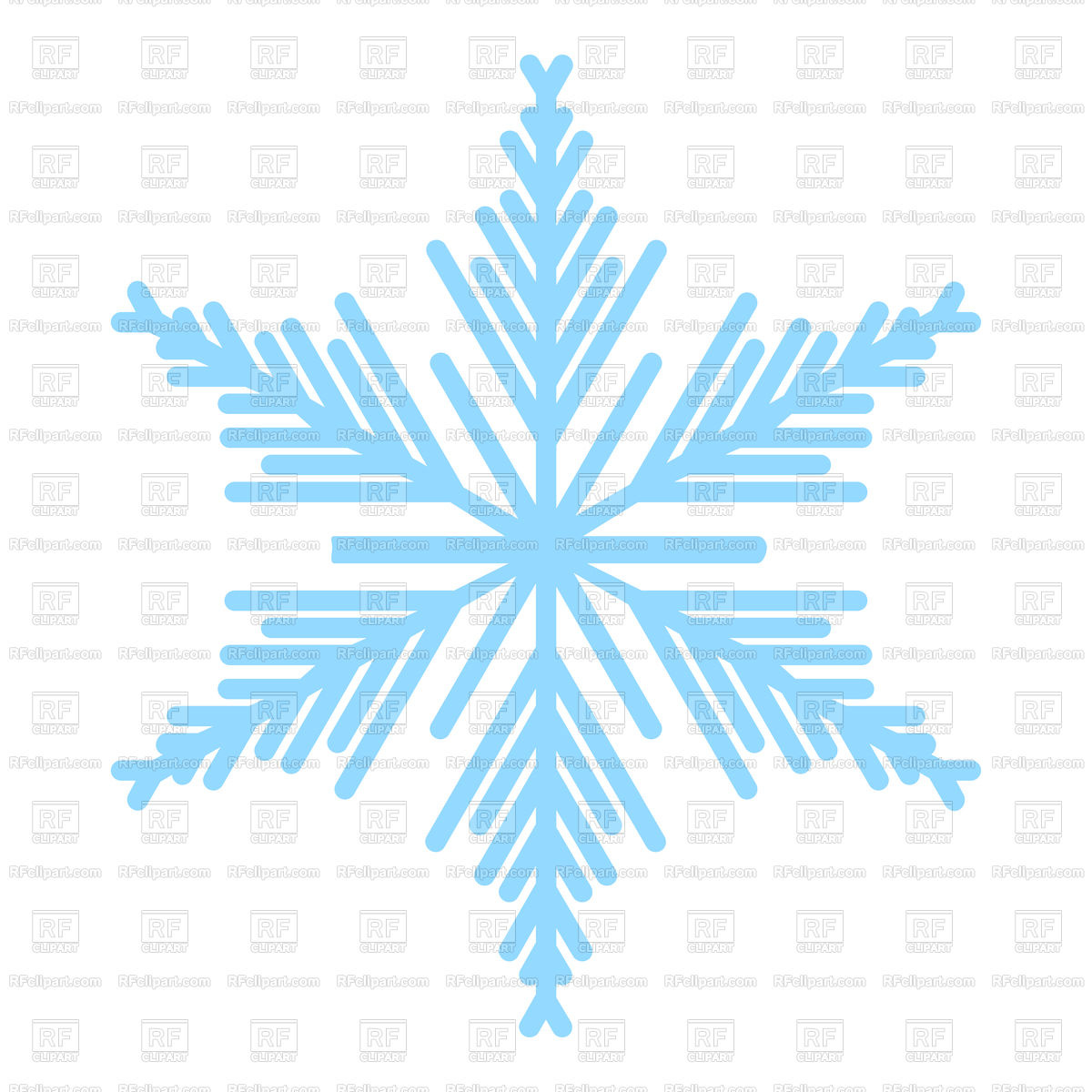 1200x1200 Snowflake Icon Blue Color Isolated Vector Image Of Icons