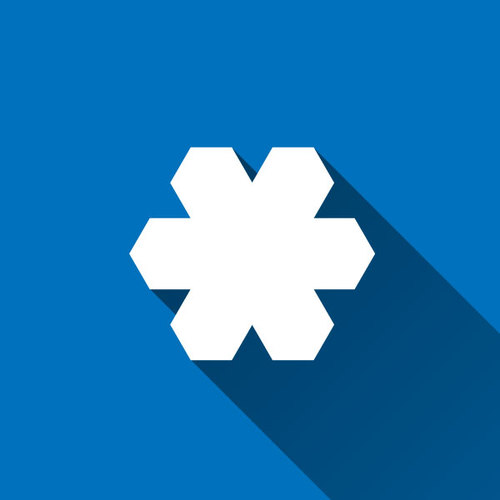 500x500 Snowflake Icon Vector Clip Art