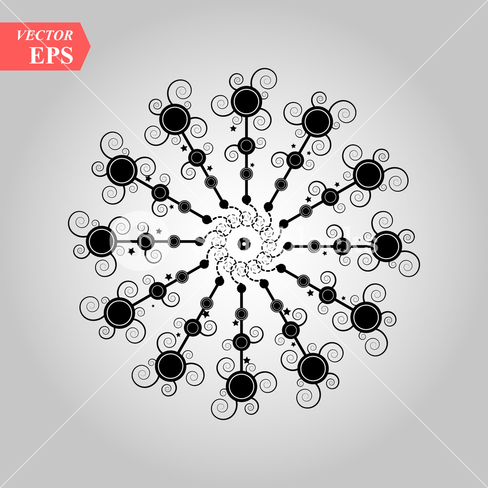 1000x1000 Vector Black Snowflake Icon Snow Flake Simple Icons Isolated