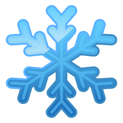 512x512 Shiny Blue Snowflake Icon
