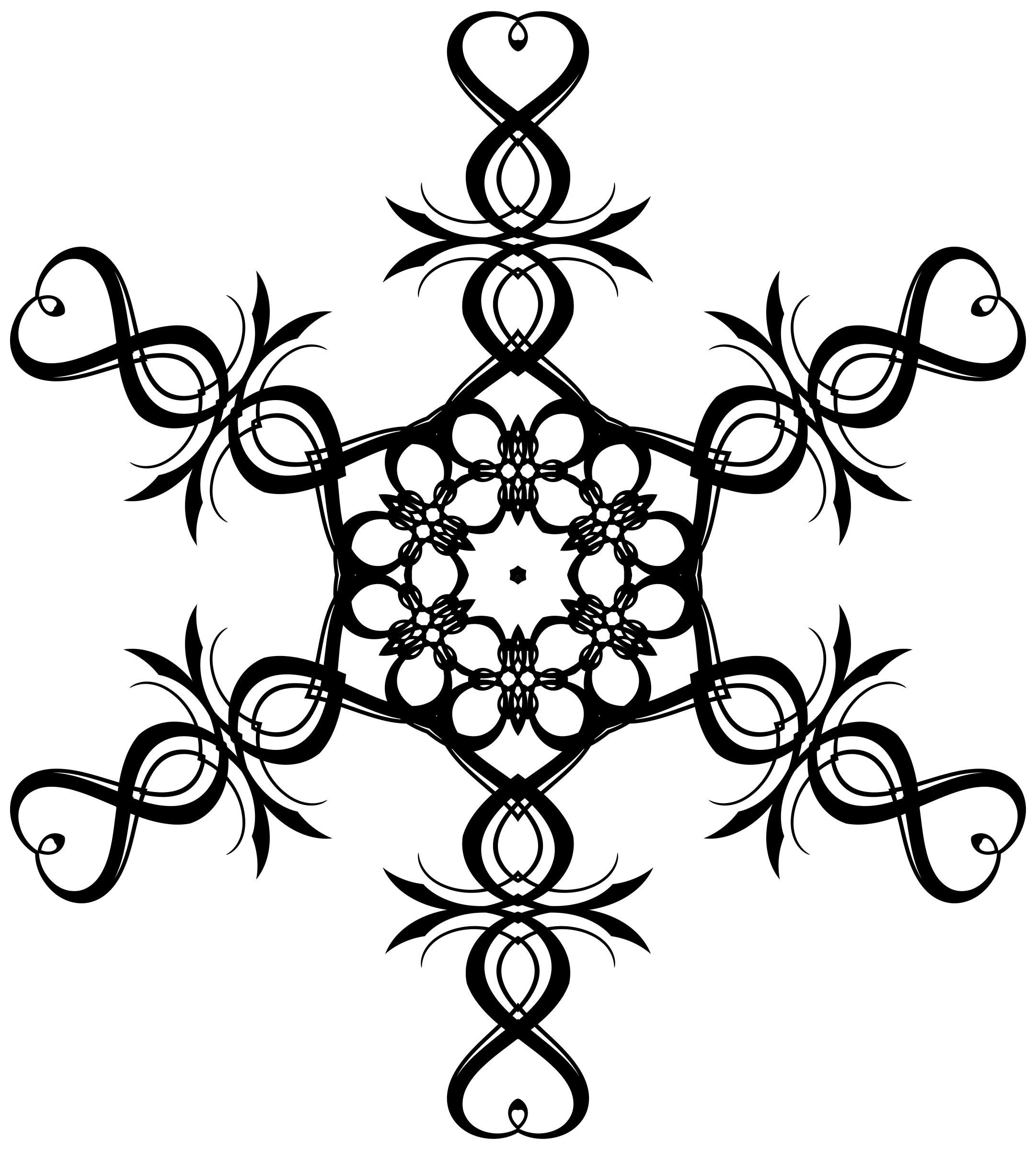 Tribal Heart Snowflake Icons Png 2162x2400 Tribal Heart Snowflake Icons Png