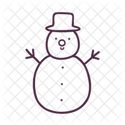 256x256 Snowman Icon Of Doodle Style