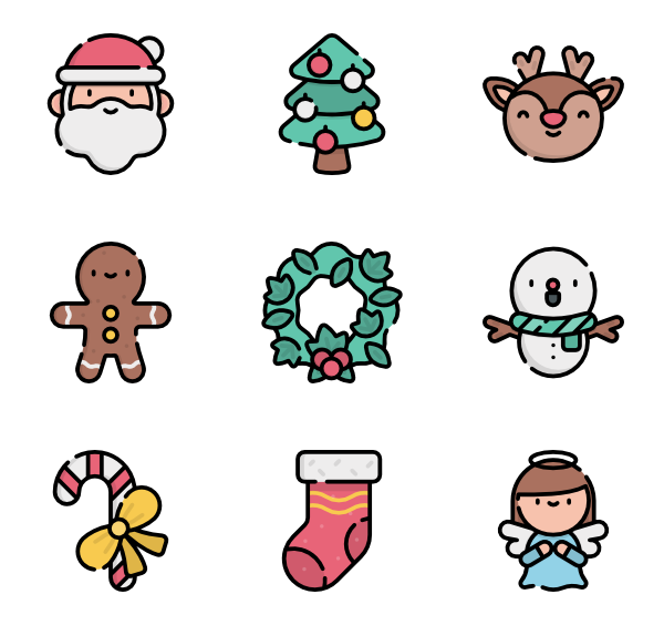 600x564 Snowman Icons