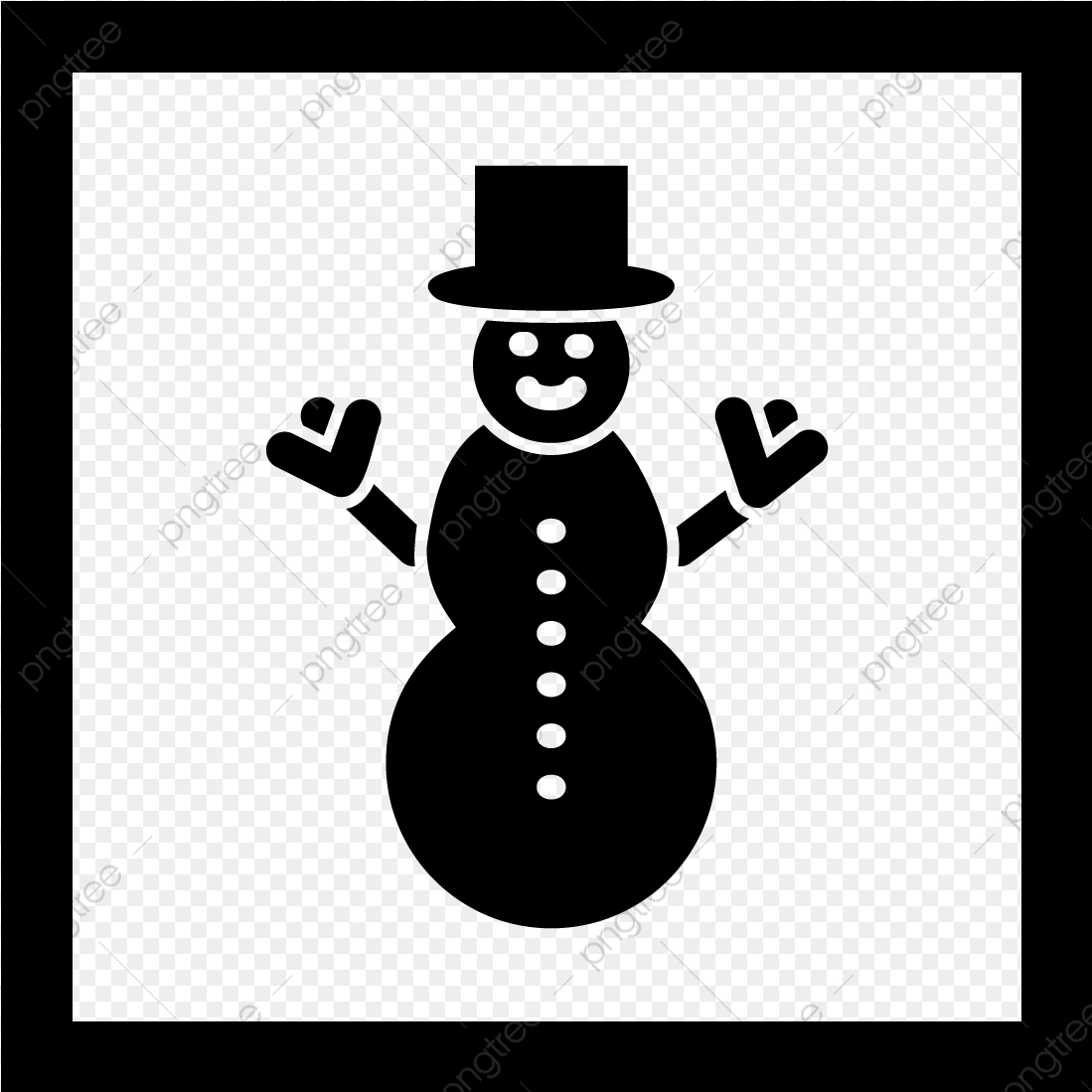 1099x1099 Vector Snowman Icon, Snowman, Snow Man, Winter Png And Vector