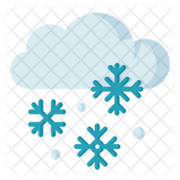 256x256 Snowy Icon Of Flat Style