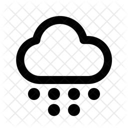 256x256 Snowy Icon Of Line Style