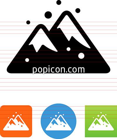 400x477 Snowy Mountains Icon