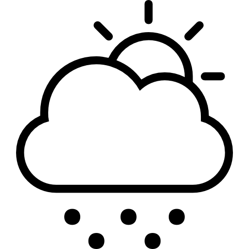 512x512 Snowy Day Outlined Weather Symbol Icons Free Download