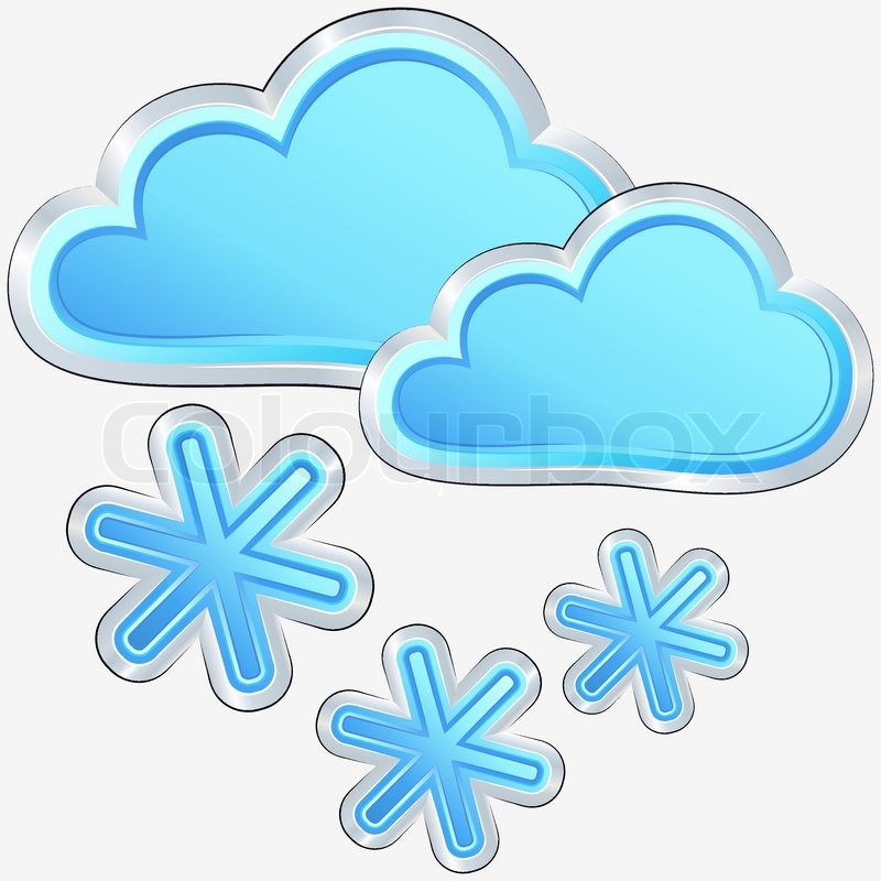 800x800 Vector Weather Icon With A Snow Stock Vector Colourbox