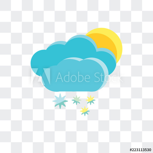 500x500 Snowy Icon Isolated On Transparent Background Modern And Editable