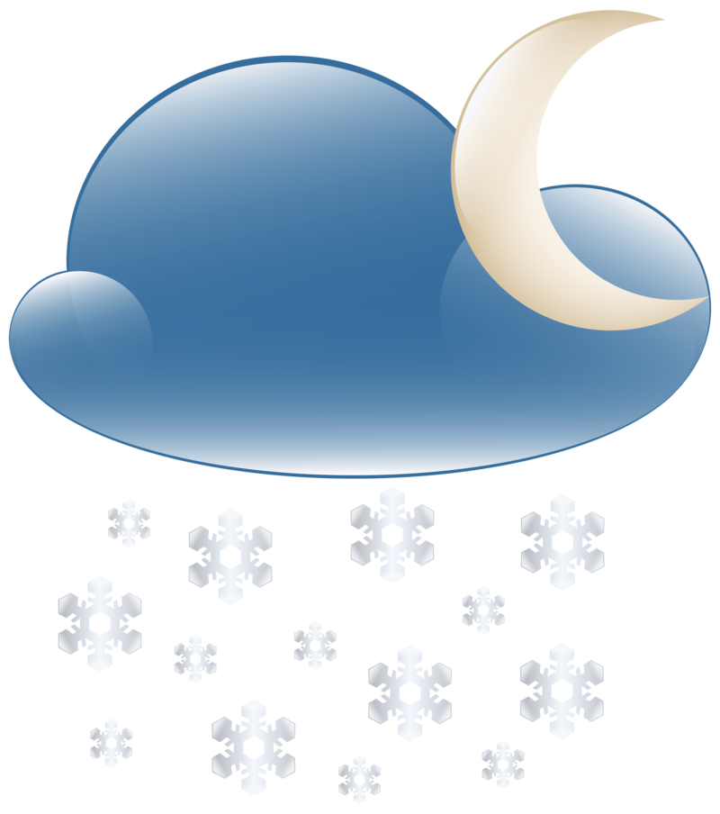 800x904 Download Free Png Snowy Cloud Night Weather Icon