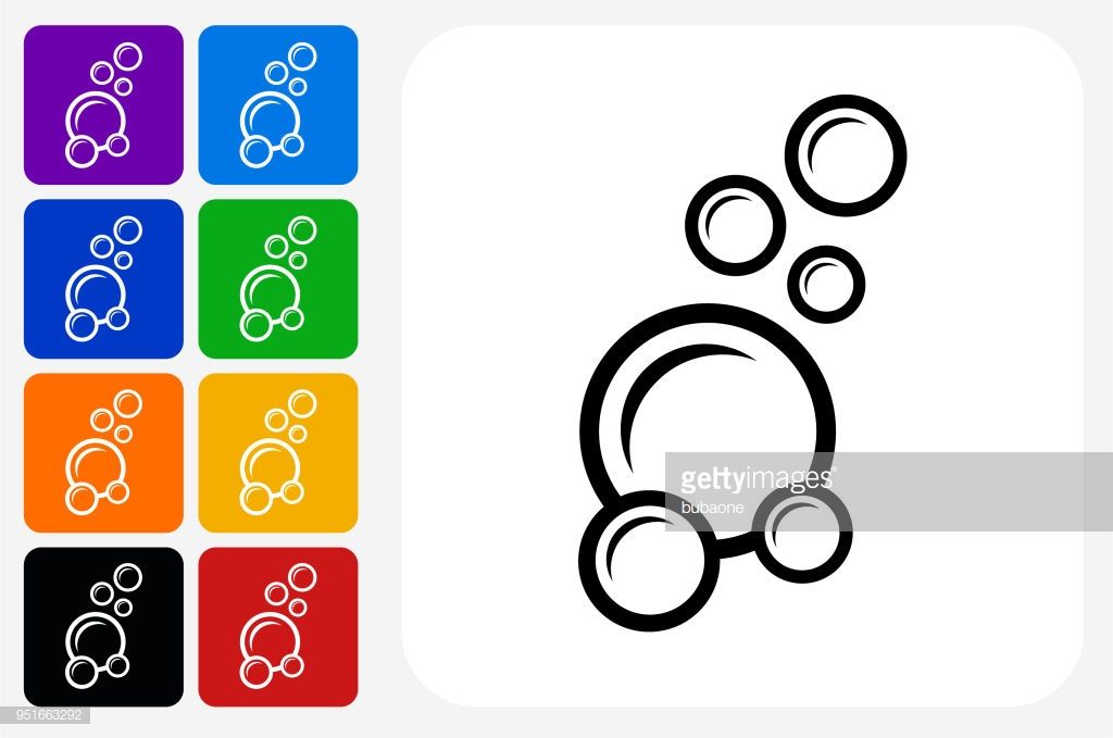 1024x679 Soap Bubbles Icon Square Button Set The Icon Is In Black