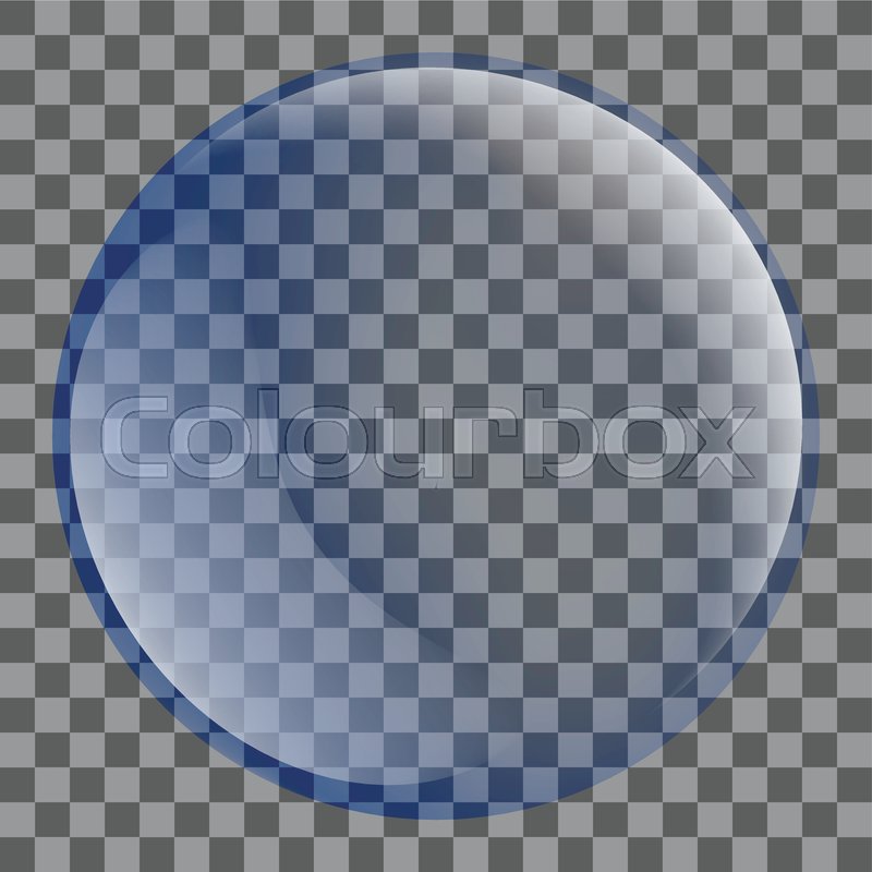 800x800 Blue Soap Bubble Icon Realistic Stock Vector Colourbox