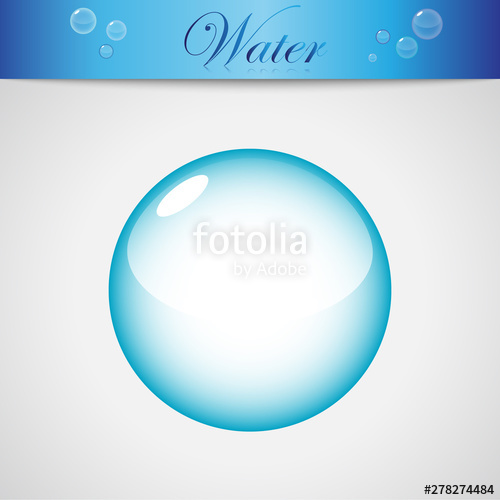 500x500 Water Soap Bubble Vector Icon