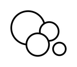 250x219 Soap Bubbles Icon Stock Vector