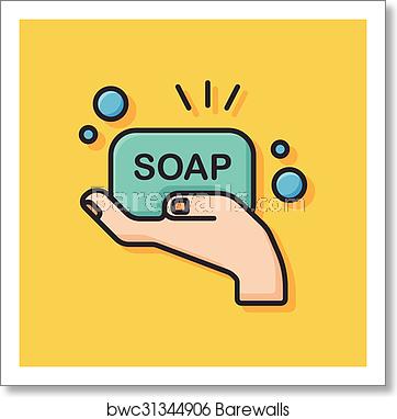 362x382 Soap Icon, Art Print Barewalls Posters Prints