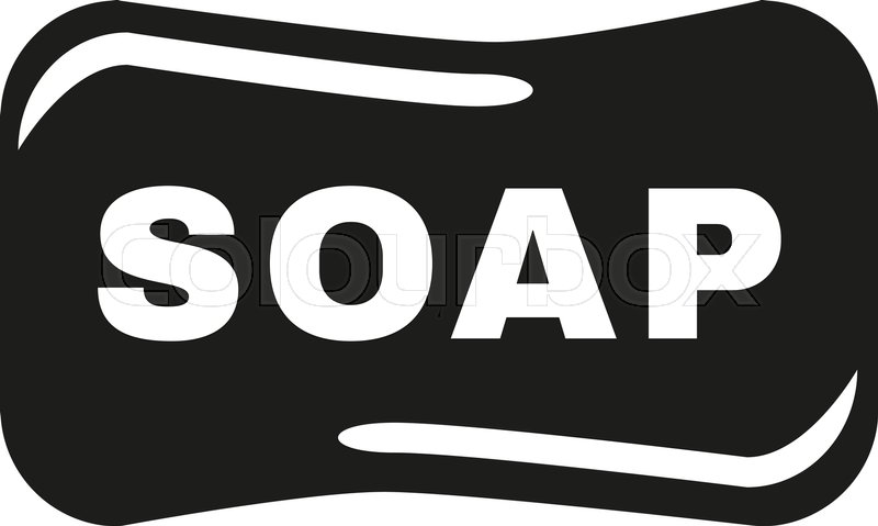 800x479 The Soap Icon Soap Symbol Flat Stock Vector Colourbox