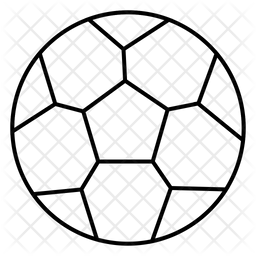 256x256 Soccer Ball Icon Of Line Style