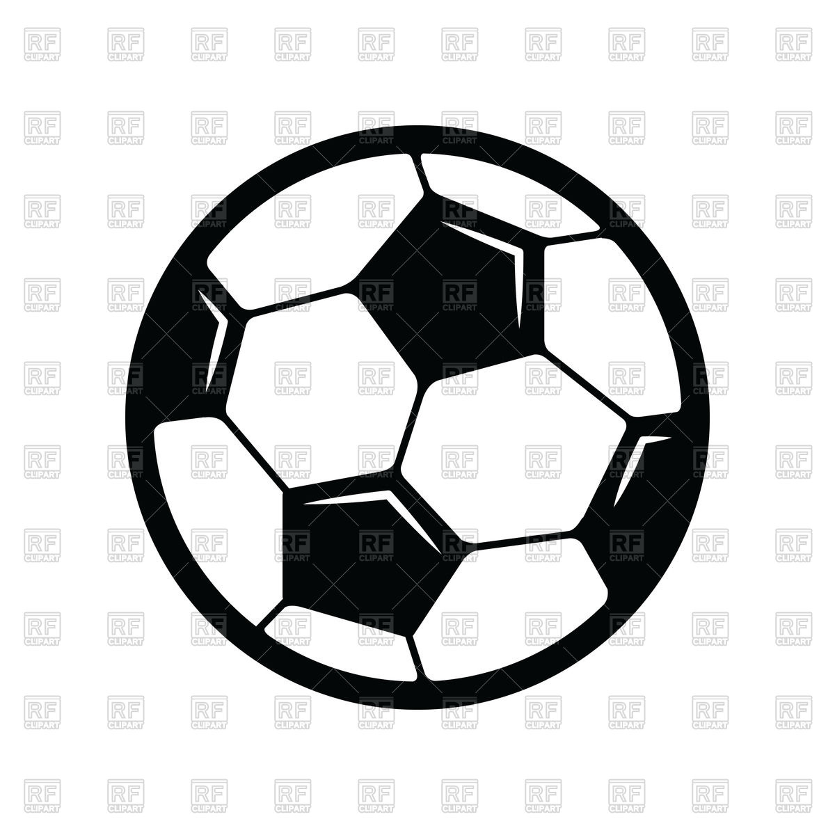 1200x1200 Soccer Ball Icon On White Background Vector Image Of Sport