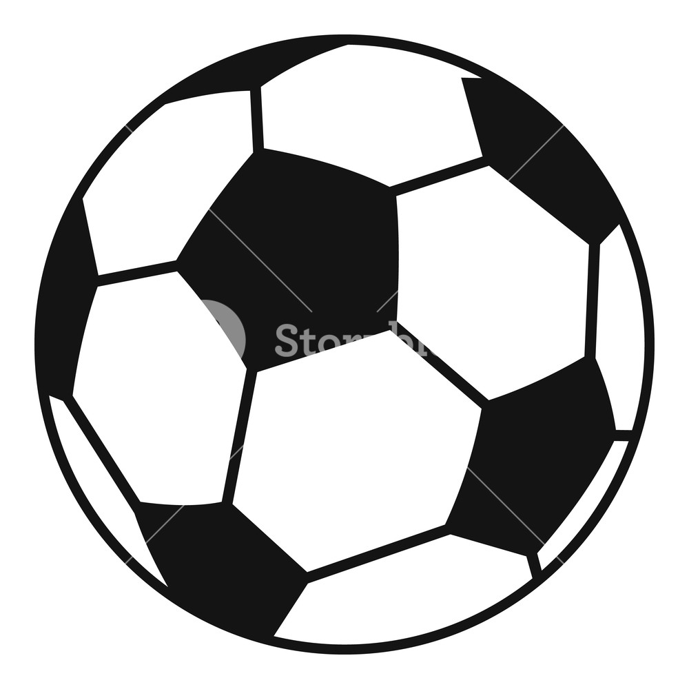 1000x1000 Soccer Ball Icon Simple Illustration Of Soccer Ball Icon For Web