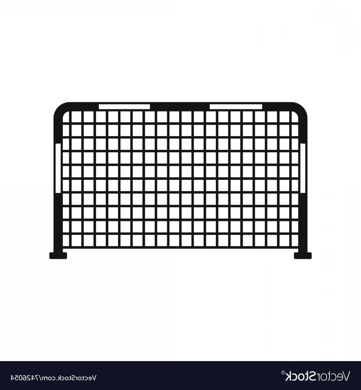 1200x1296 Soccer Goal Black Simple Icon Vector Soidergi