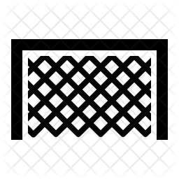256x256 Soccer Goal Icon Of Line Style