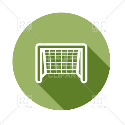 400x400 Soccer Goal Flat Icon Vector Image Of Sport And Leisure