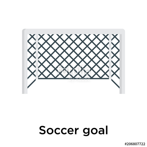 500x500 Soccer Goal Icon Vector Sign And Symbol Isolated On White