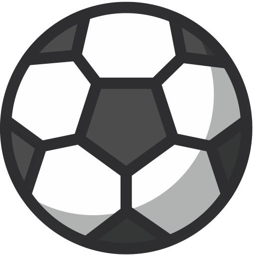 512x512 Soccer Icon Of Colored Outline Style