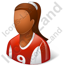 256x256 Soccer Player Female Icon, Icons
